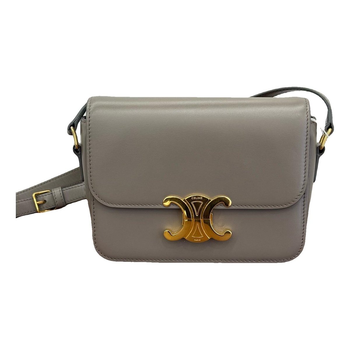 Triomphe leather handbag