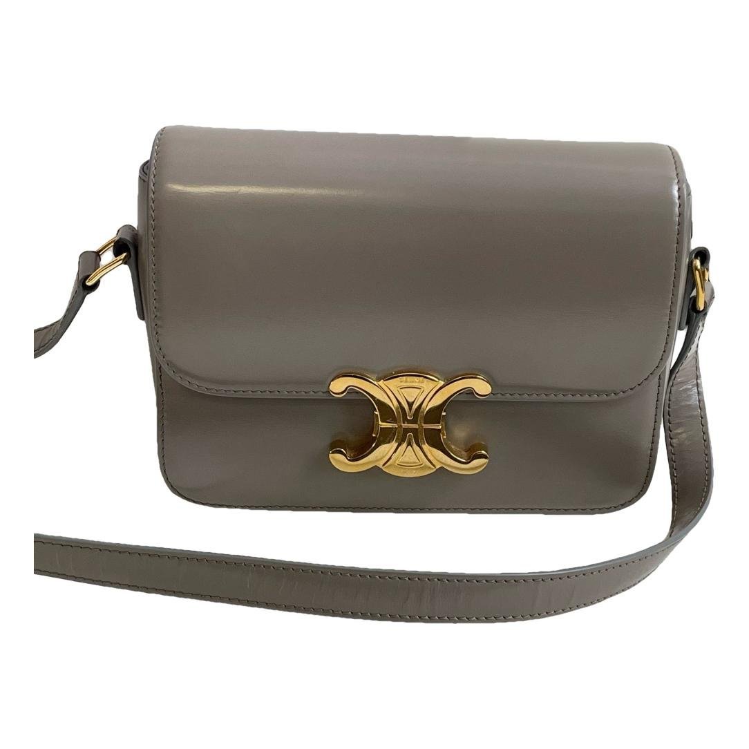 Triomphe leather handbag