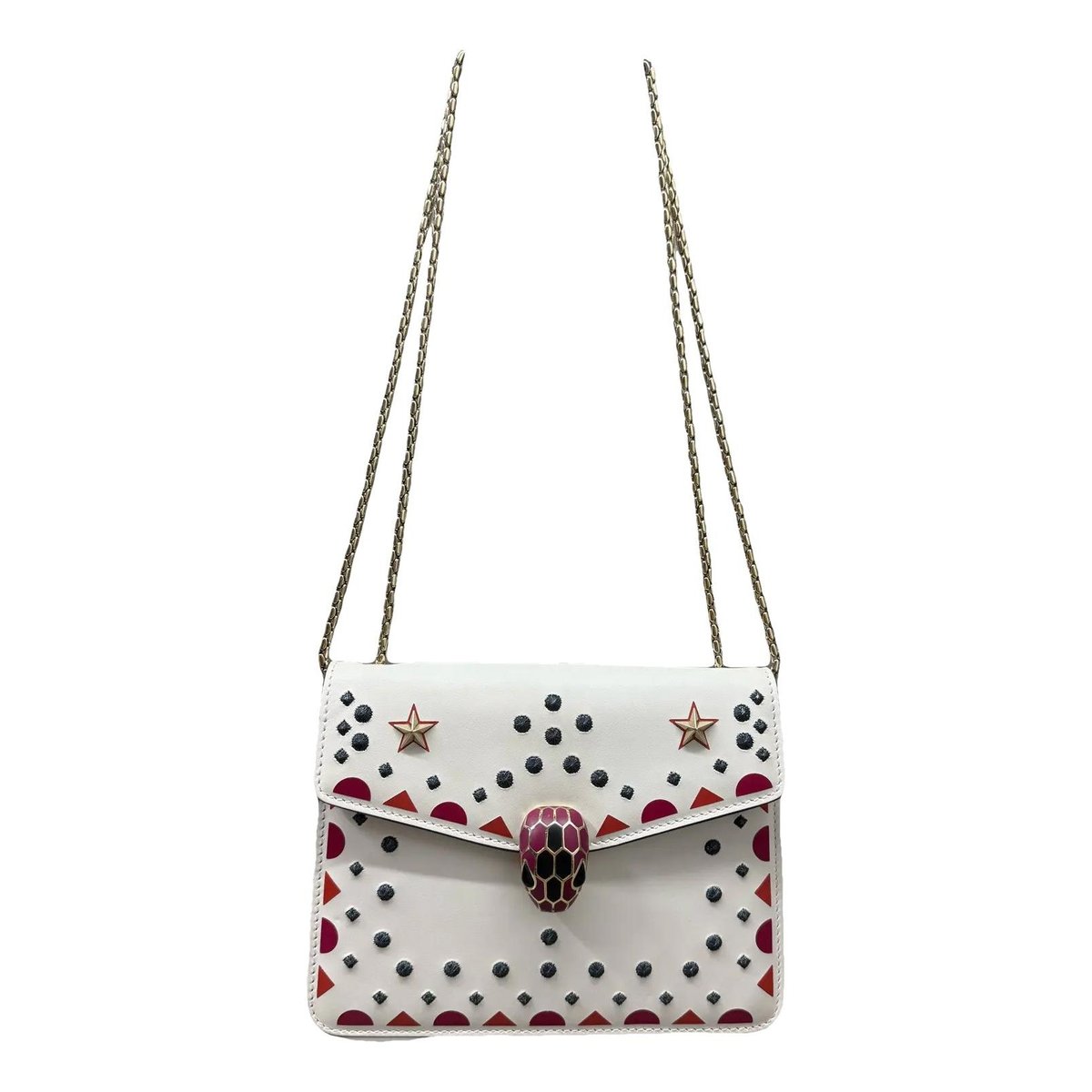 Serpenti leather handbag