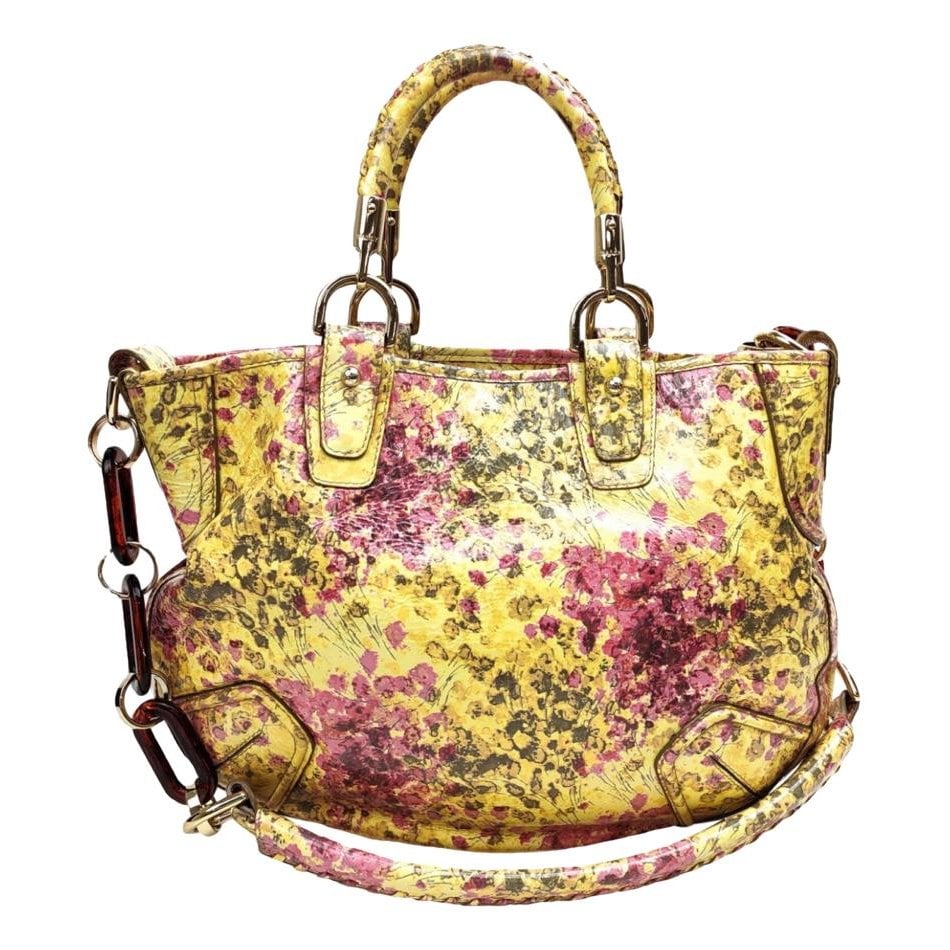 Patent leather handbag