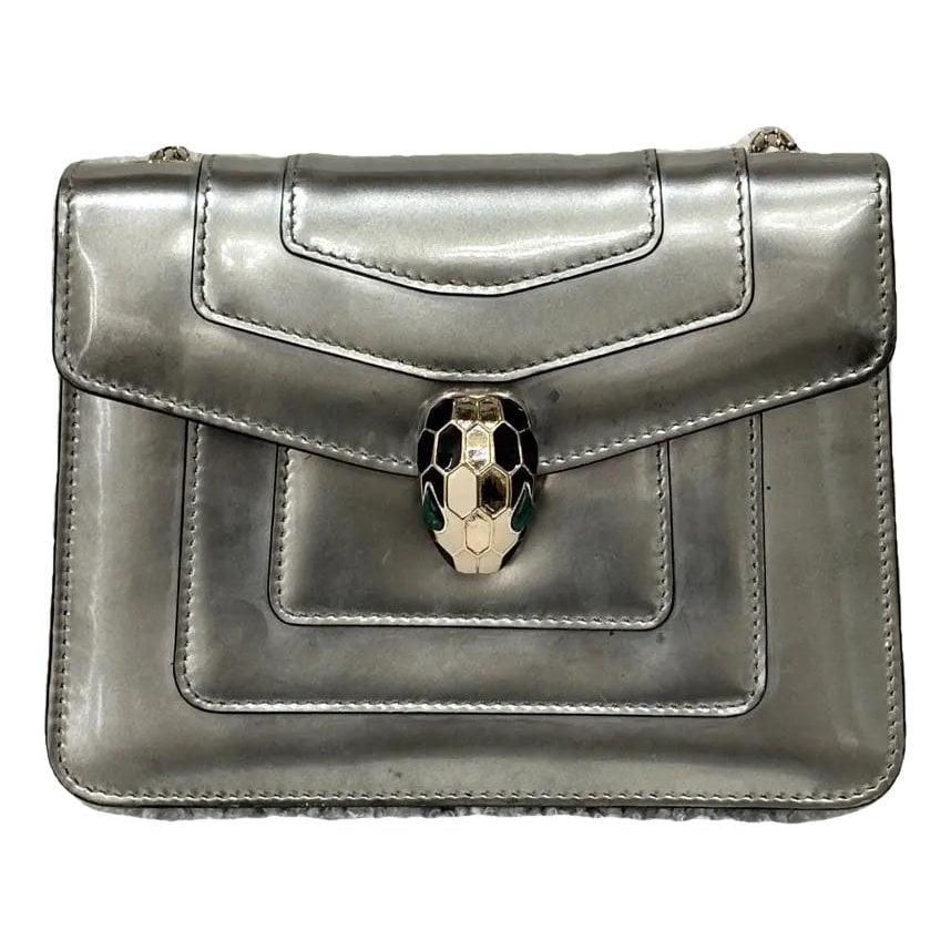Serpenti patent leather handbag