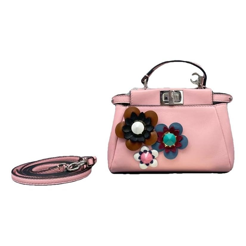 Peekaboo mini pocket leather bag