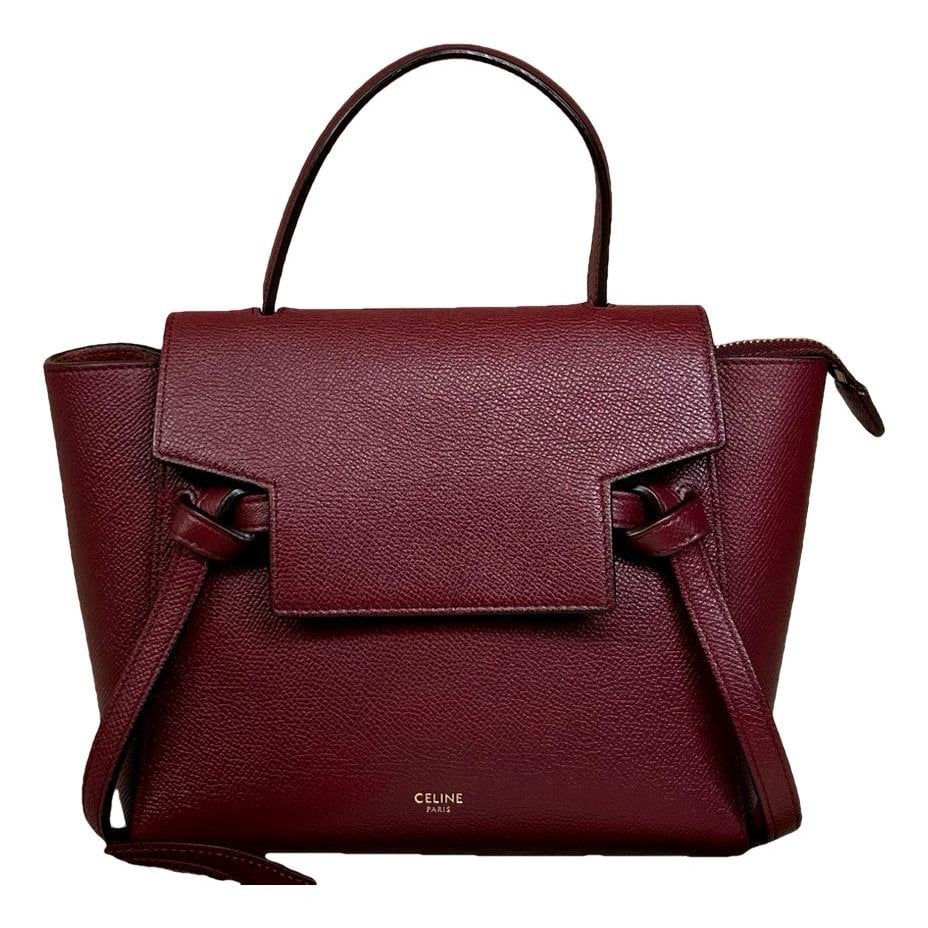 Belt leather handbag