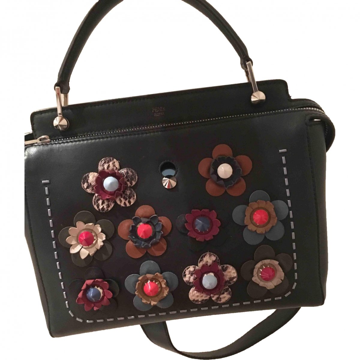 Dot Com leather handbag