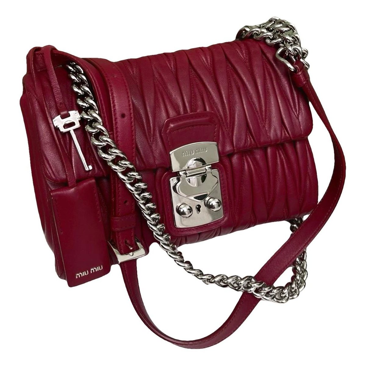 Miu Confidential leather handbag
