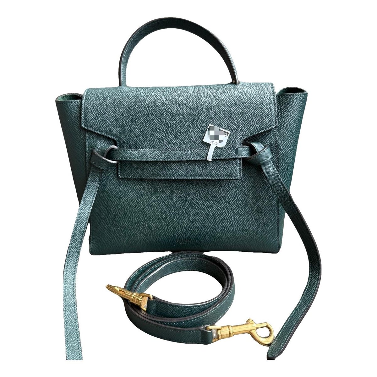 Belt leather handbag