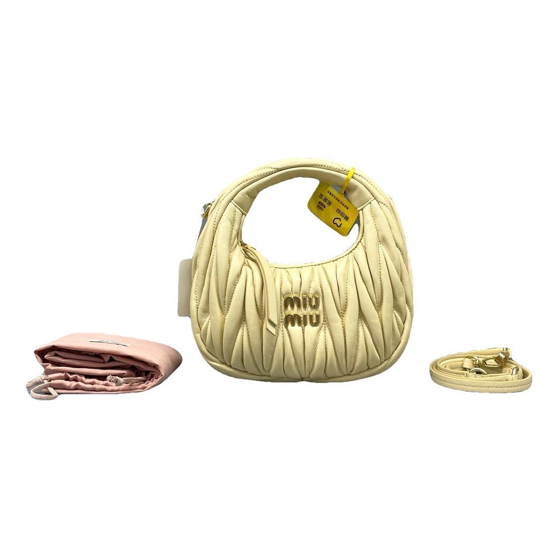 Miu Wander leather handbag