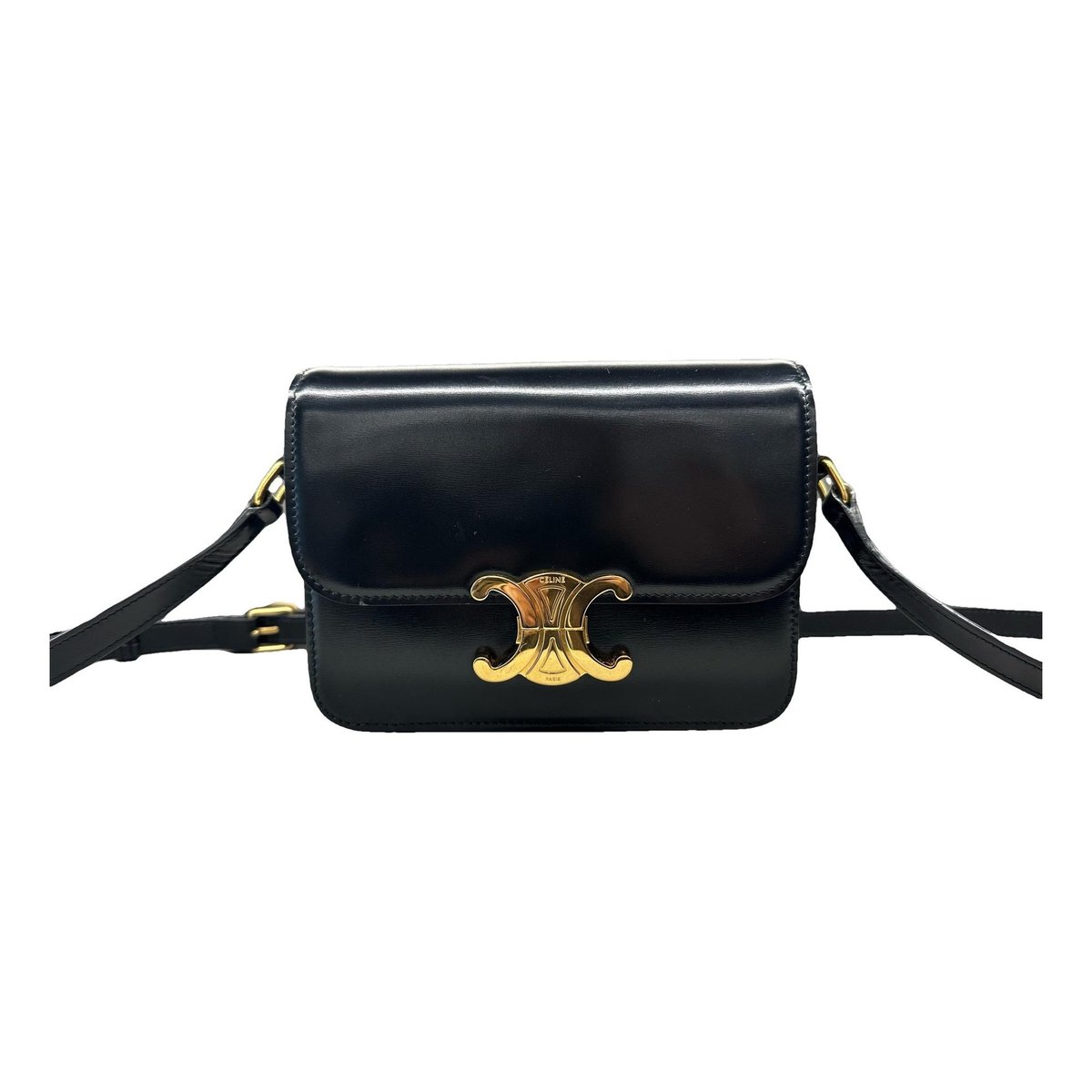 Triomphe leather handbag