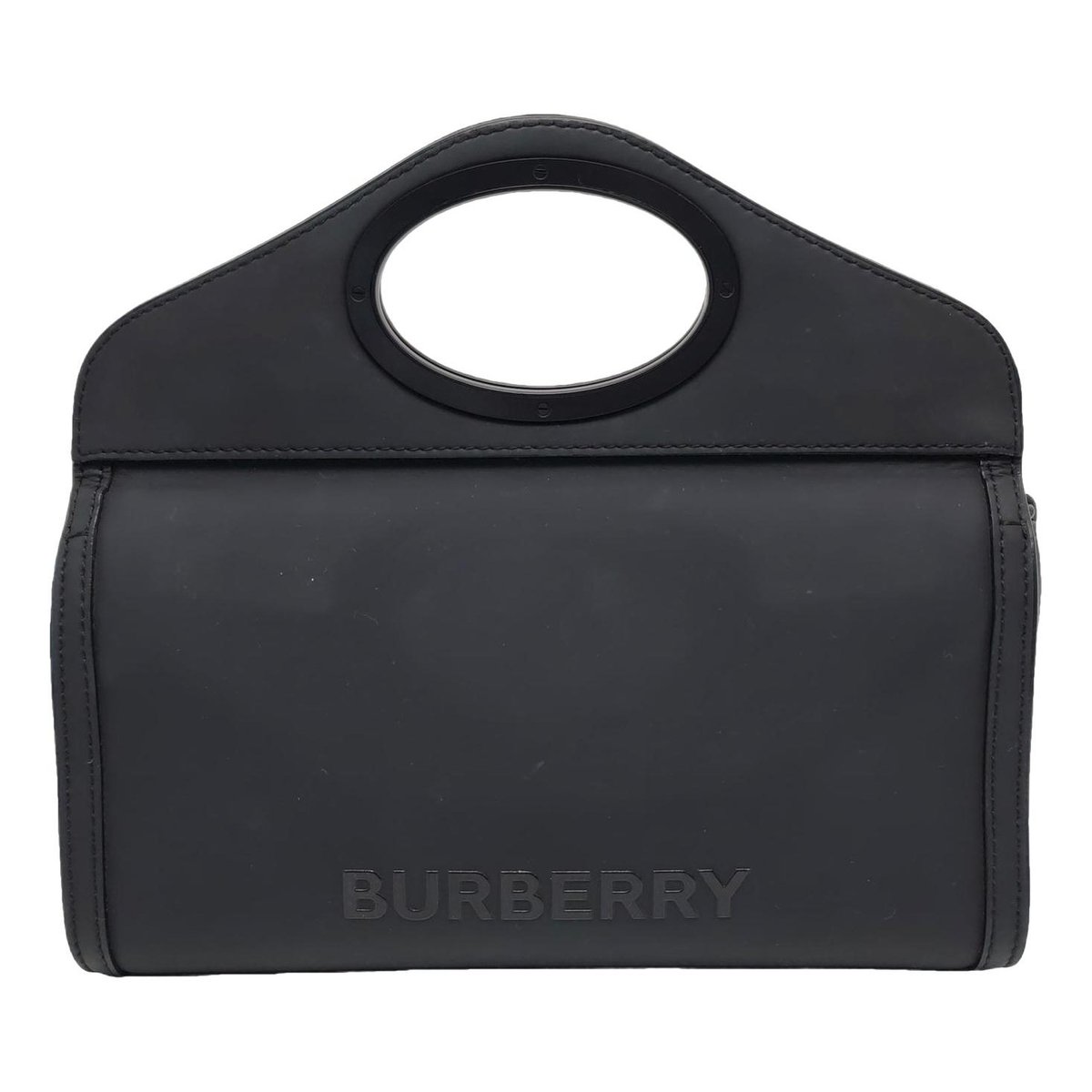 Pocket leather handbag