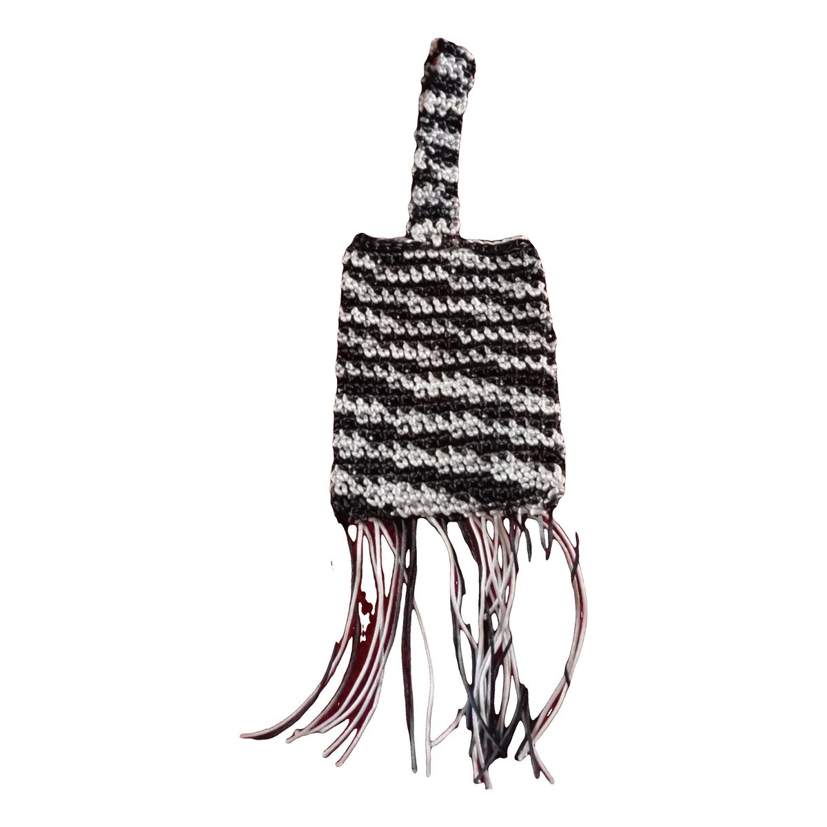 Crochet silk handbag