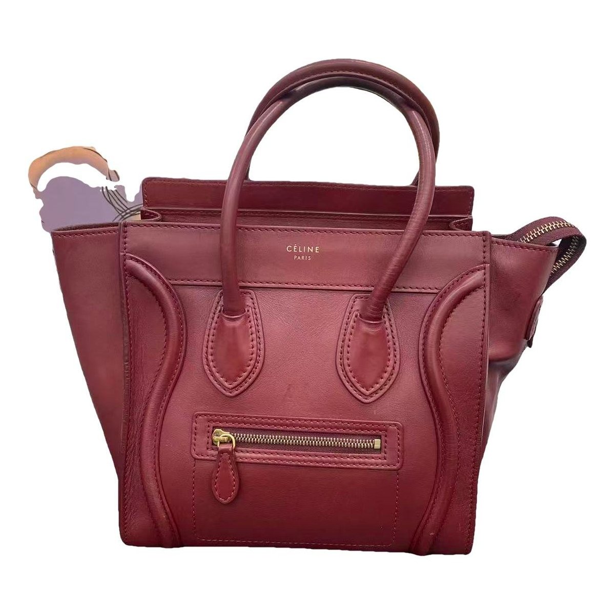 Luggage leather handbag