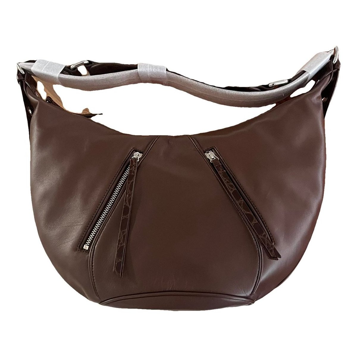 Amber leather handbag