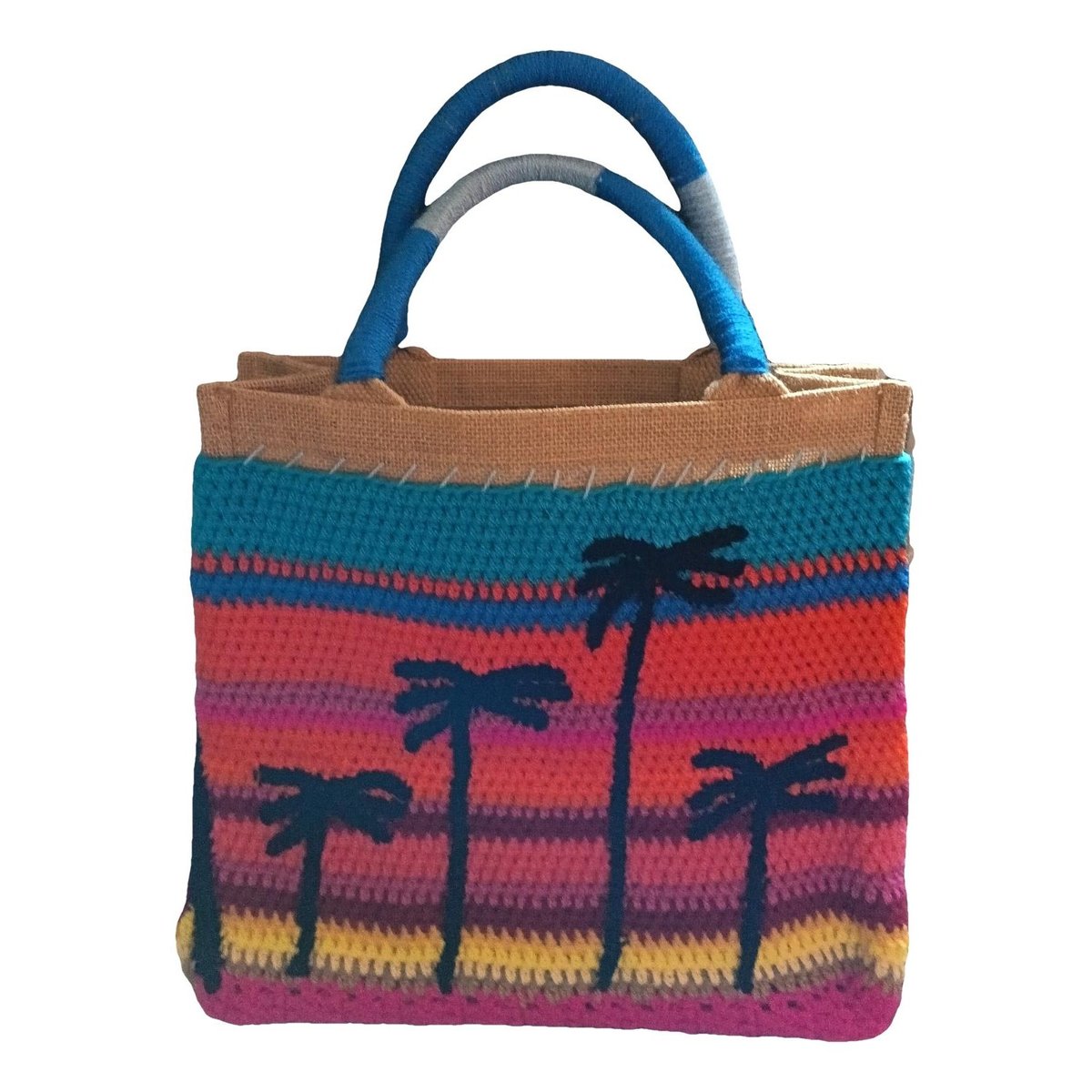 Crochet cloth handbag