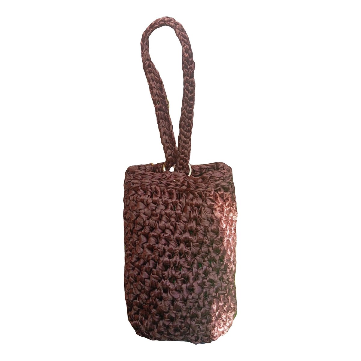 Crochet silk handbag