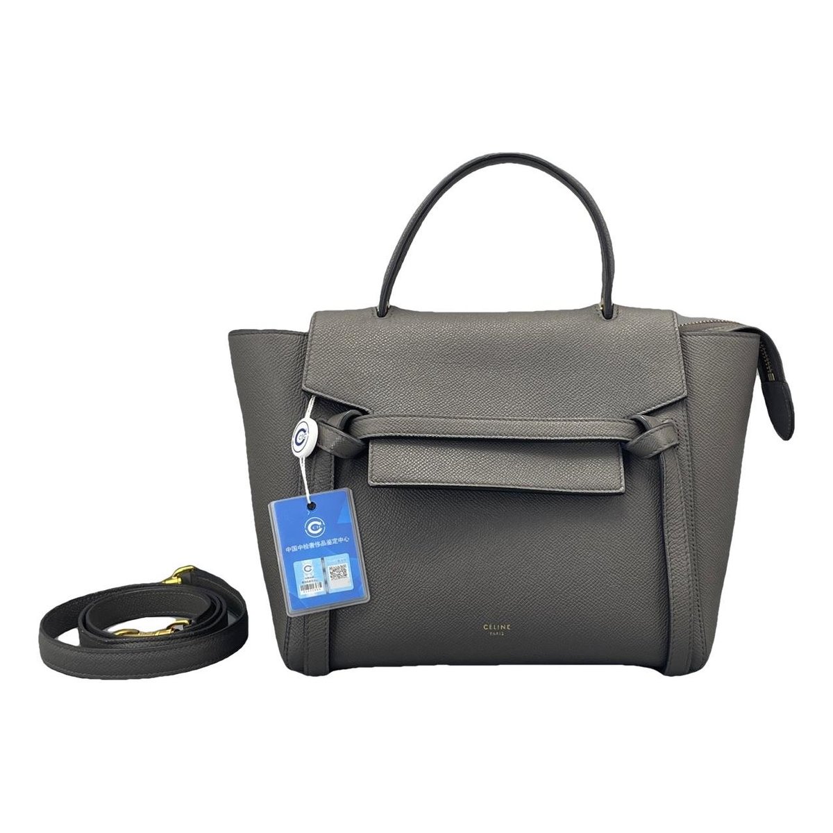 Belt leather handbag