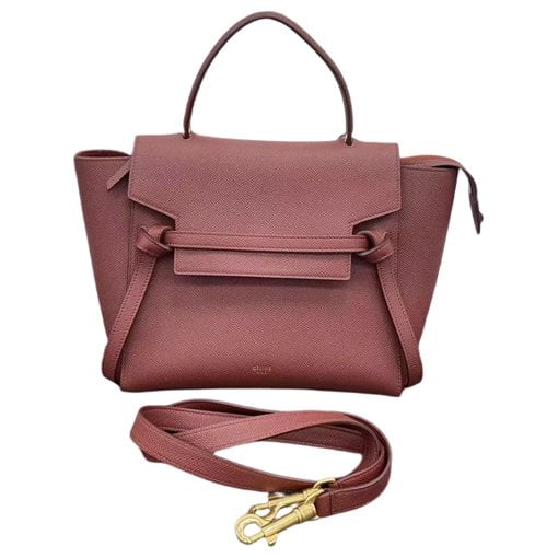 Belt leather handbag