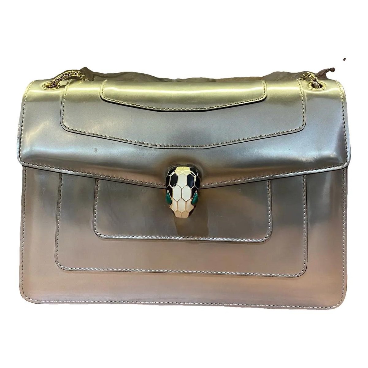 Serpenti leather handbag