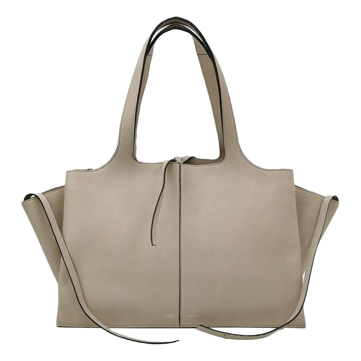 Tri-Fold leather tote