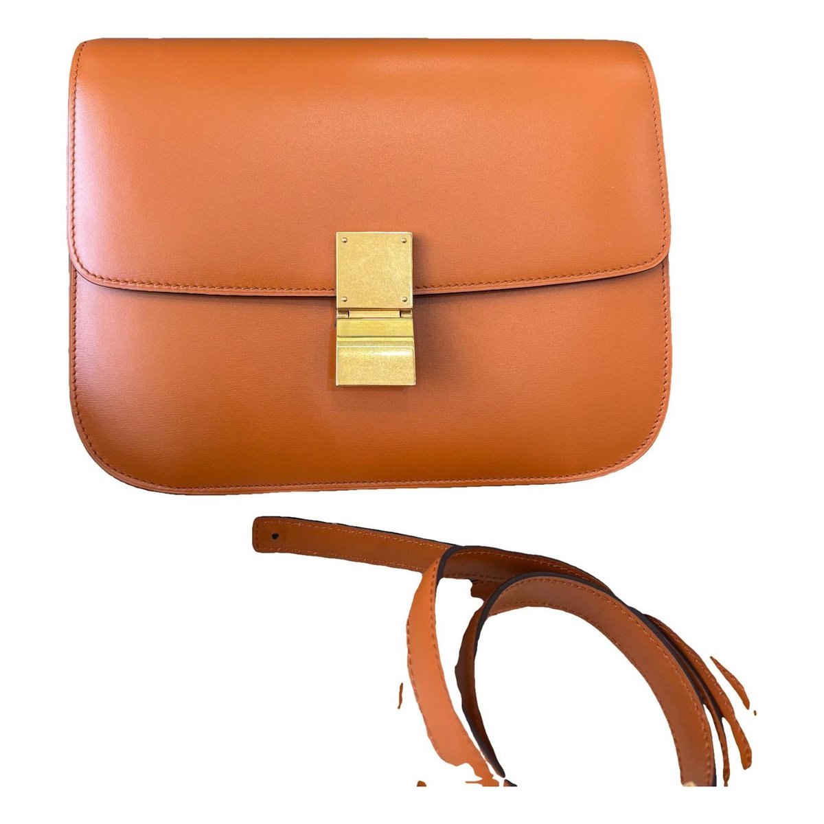 Classic leather crossbody bag