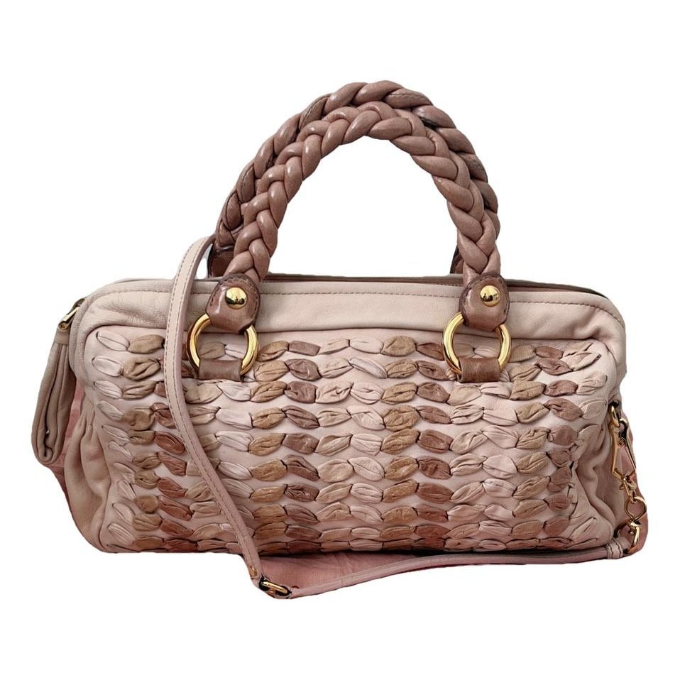 Miu Belle leather crossbody bag