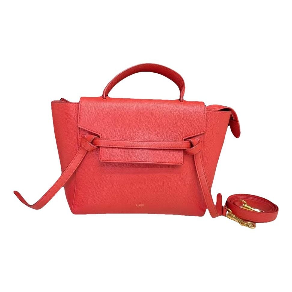 Belt leather handbag