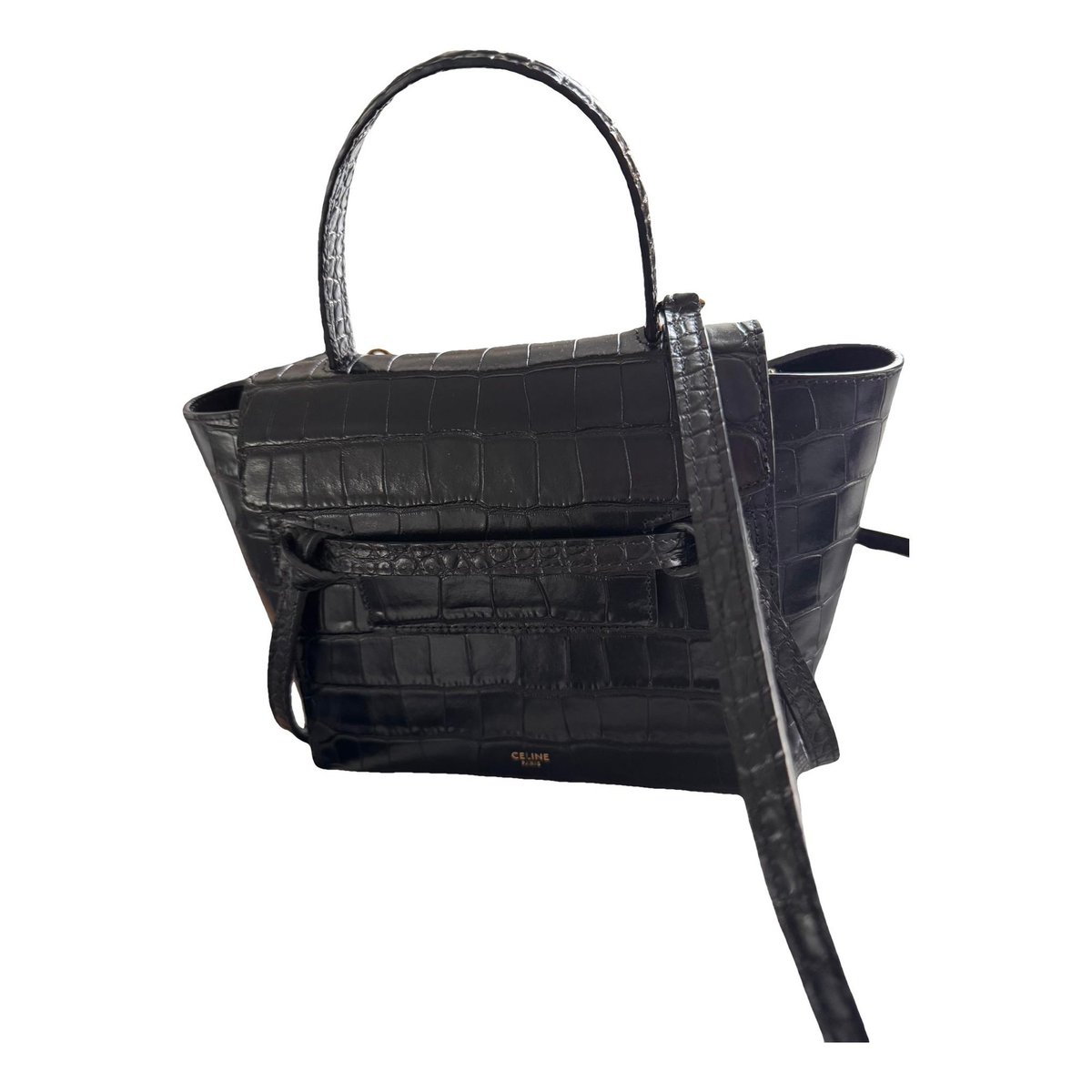 Belt leather handbag