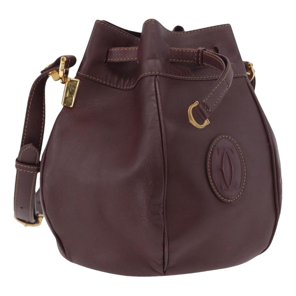 Seau leather handbag