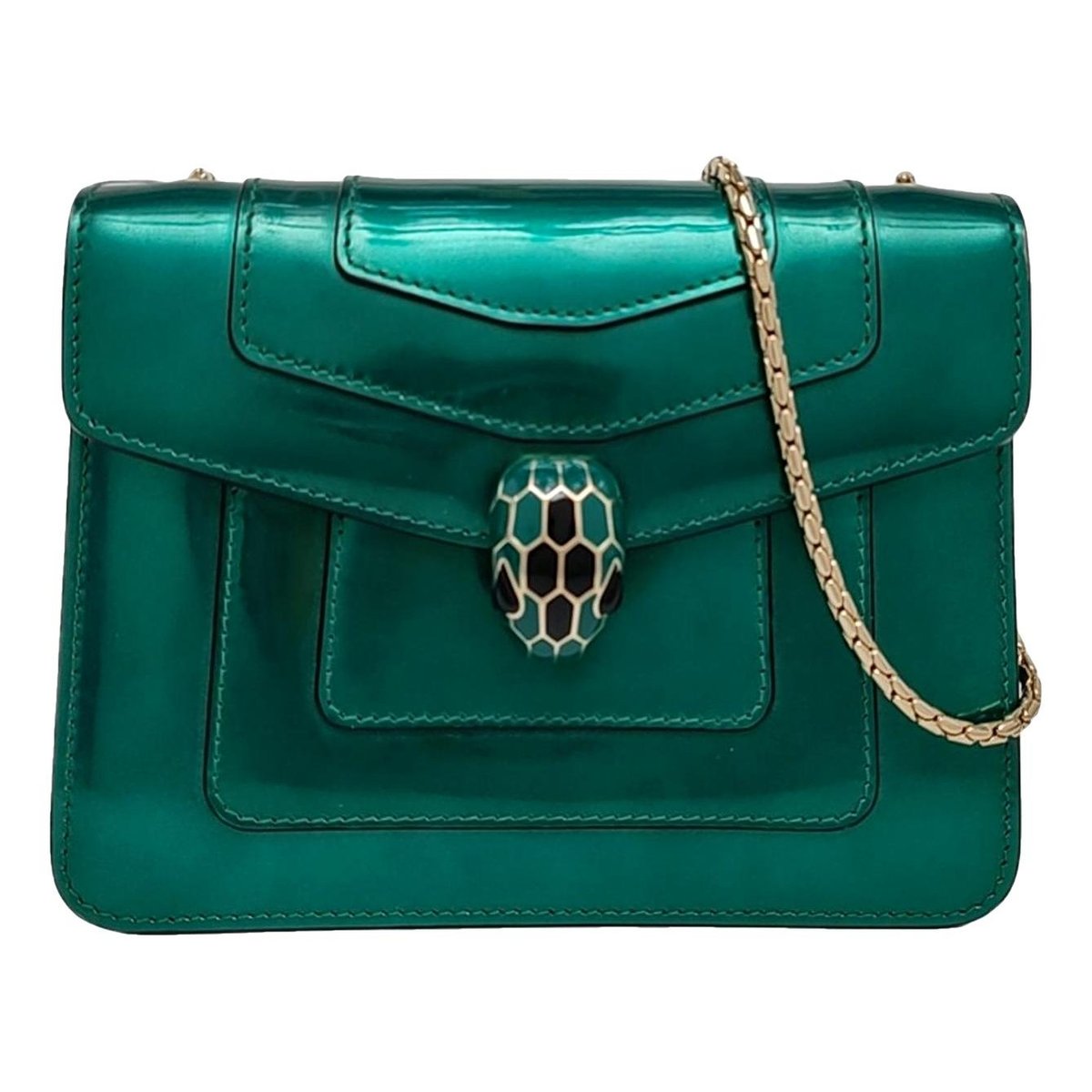 Serpenti leather crossbody bag