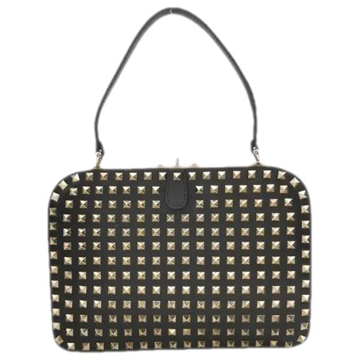 Rockstud leather handbag