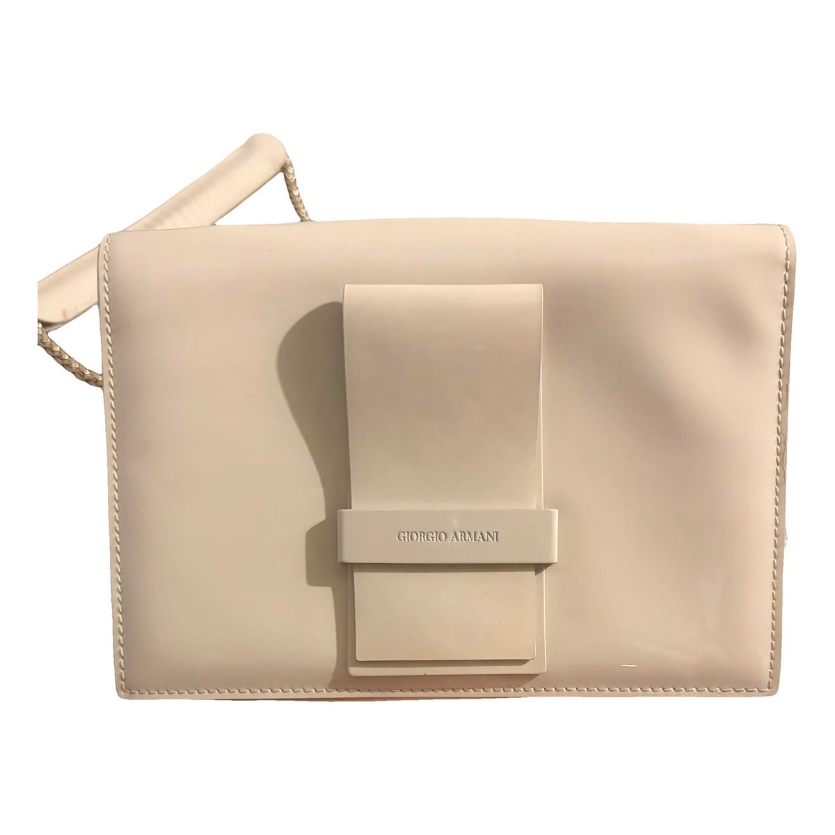 Patent leather clutch bag