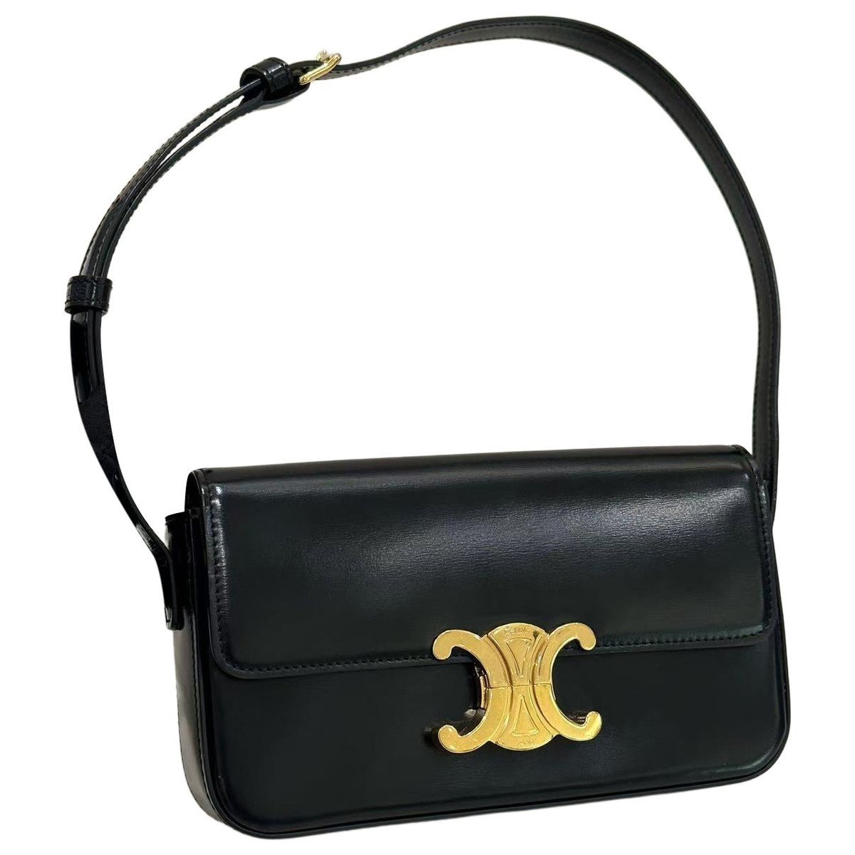 Triomphe Long leather handbag