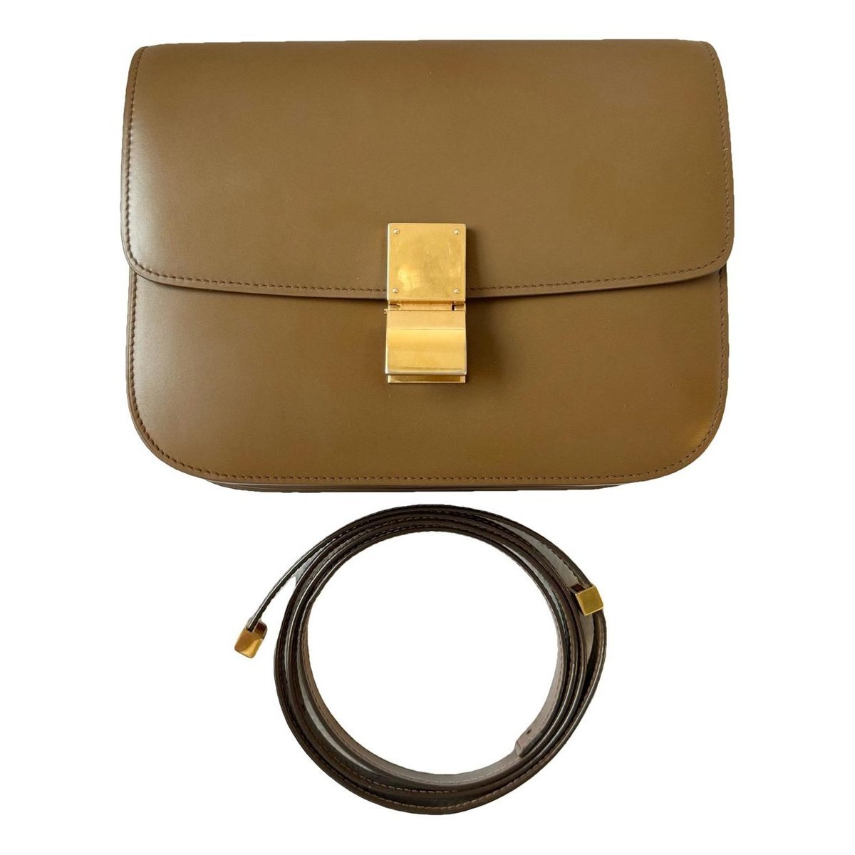 Classic leather crossbody bag