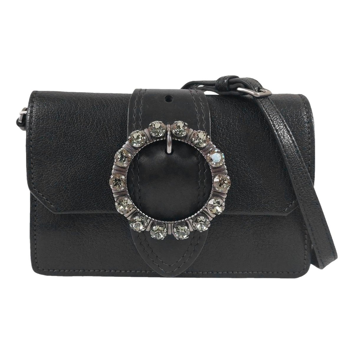 My Miu leather handbag