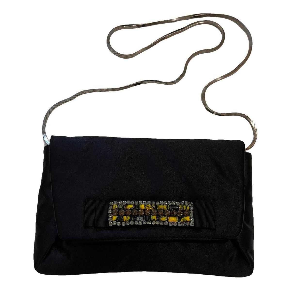 Silk clutch bag