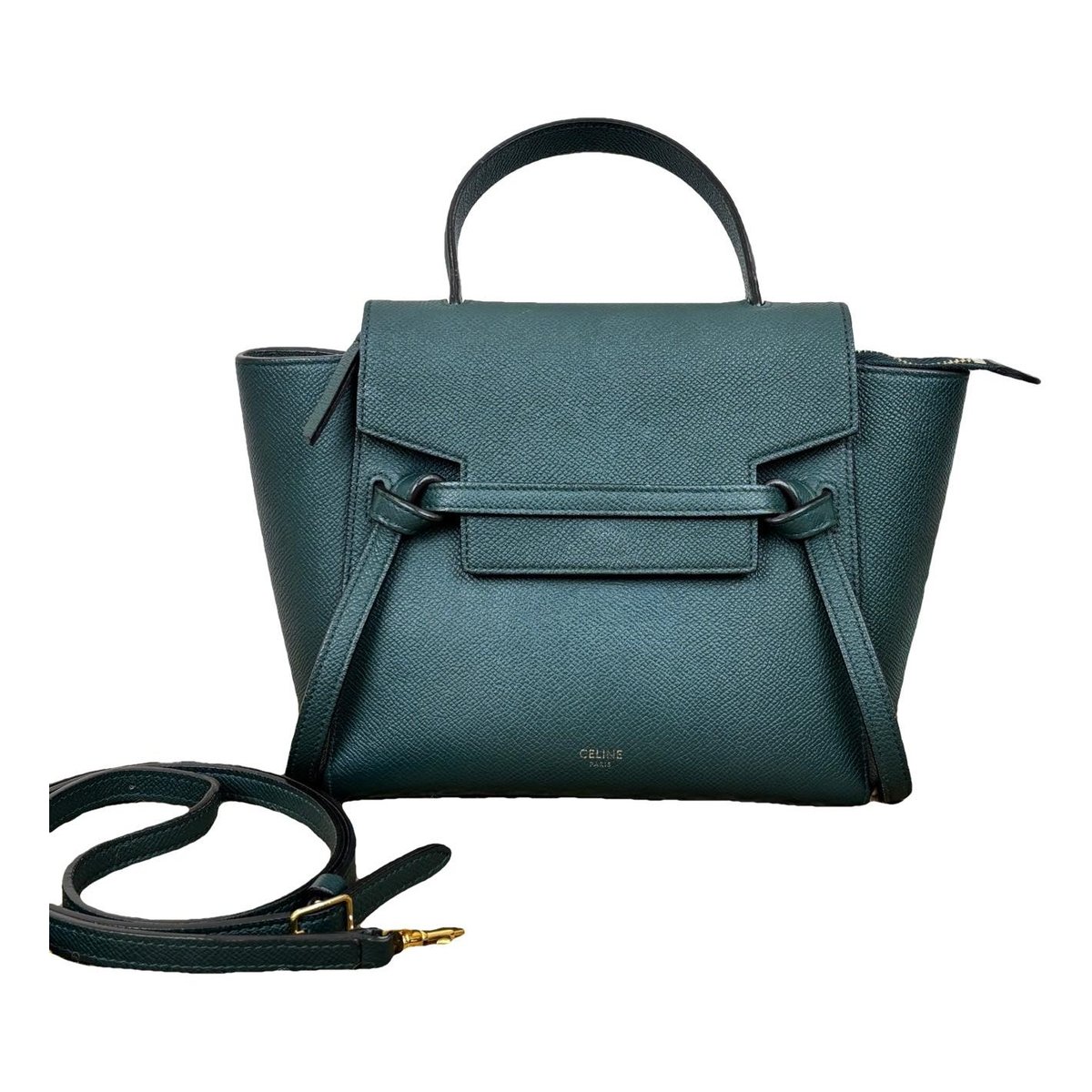 Belt leather handbag