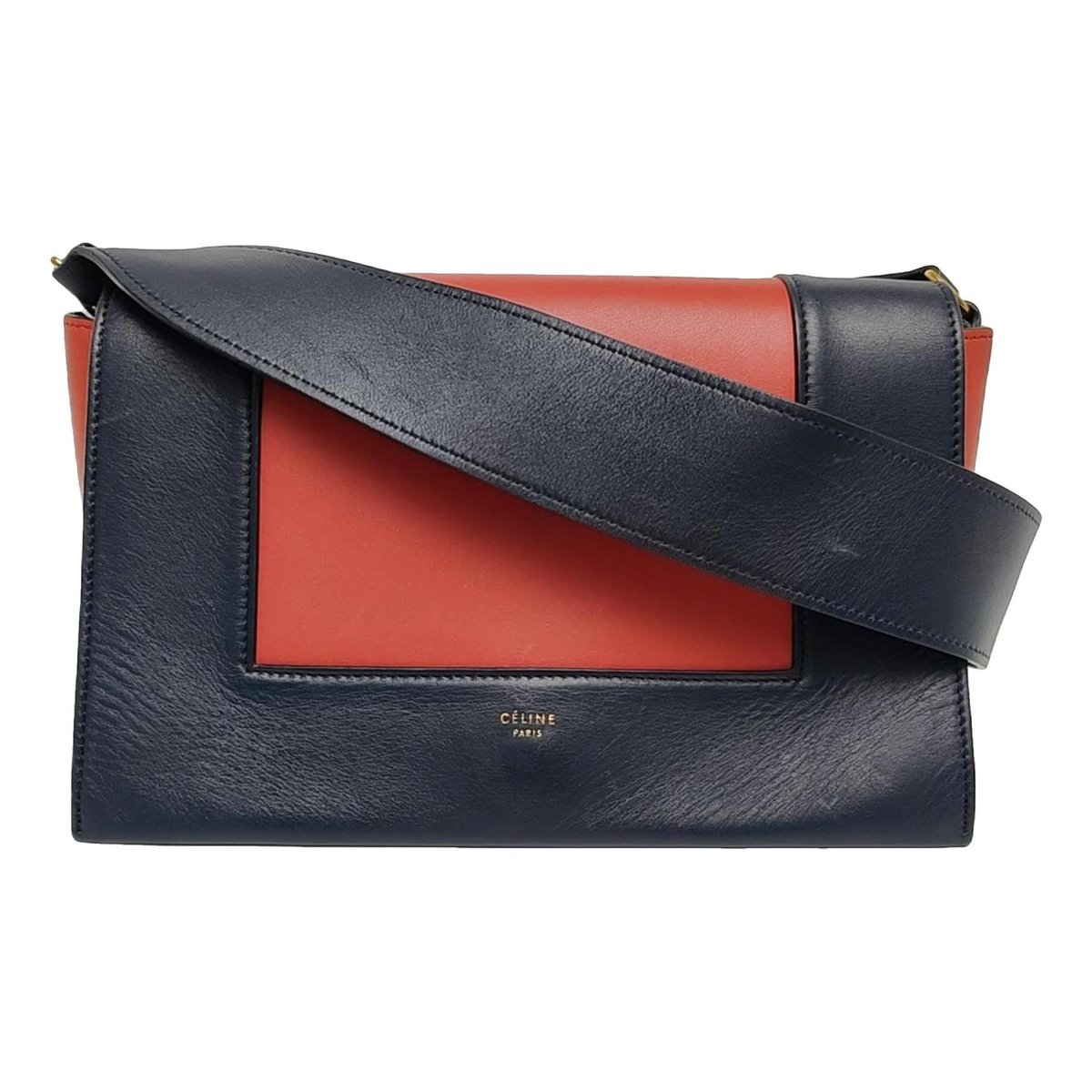 Frame leather crossbody bag