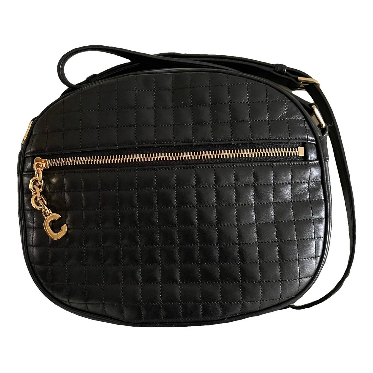 Charm leather crossbody bag