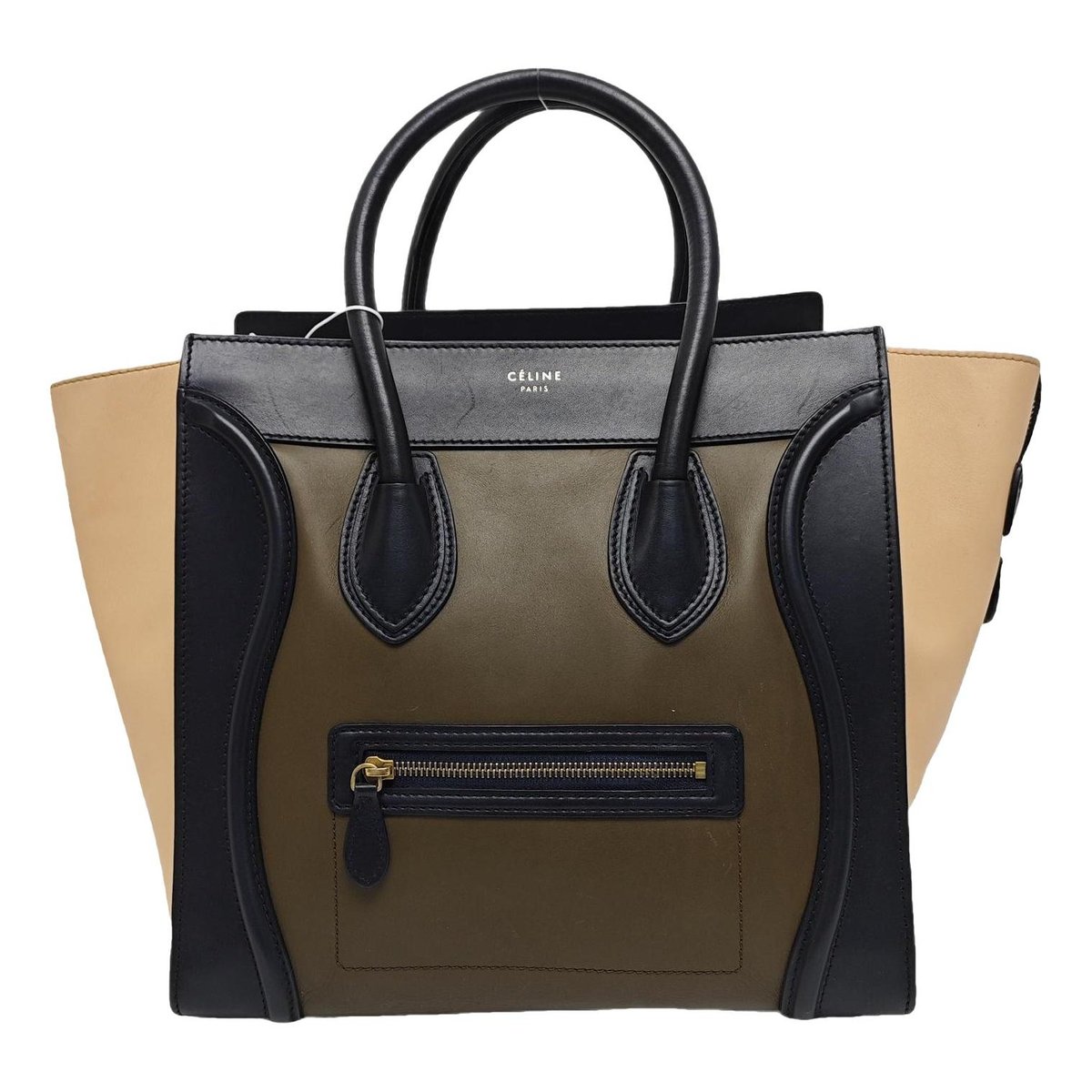 Luggage leather tote