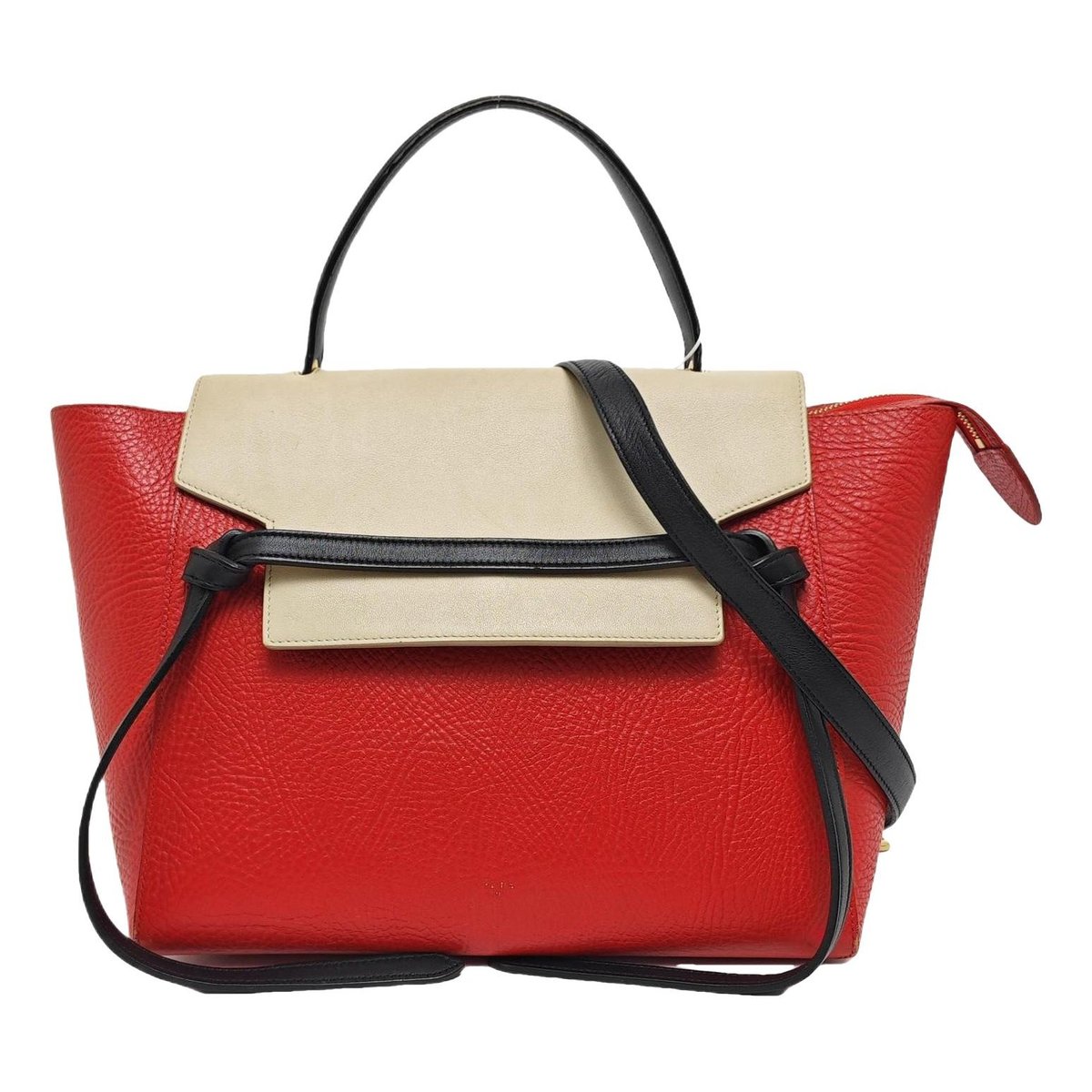 Belt leather handbag