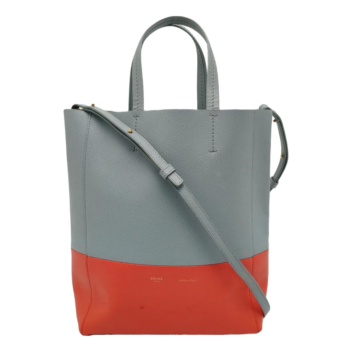 Cabas Vertical leather crossbody bag