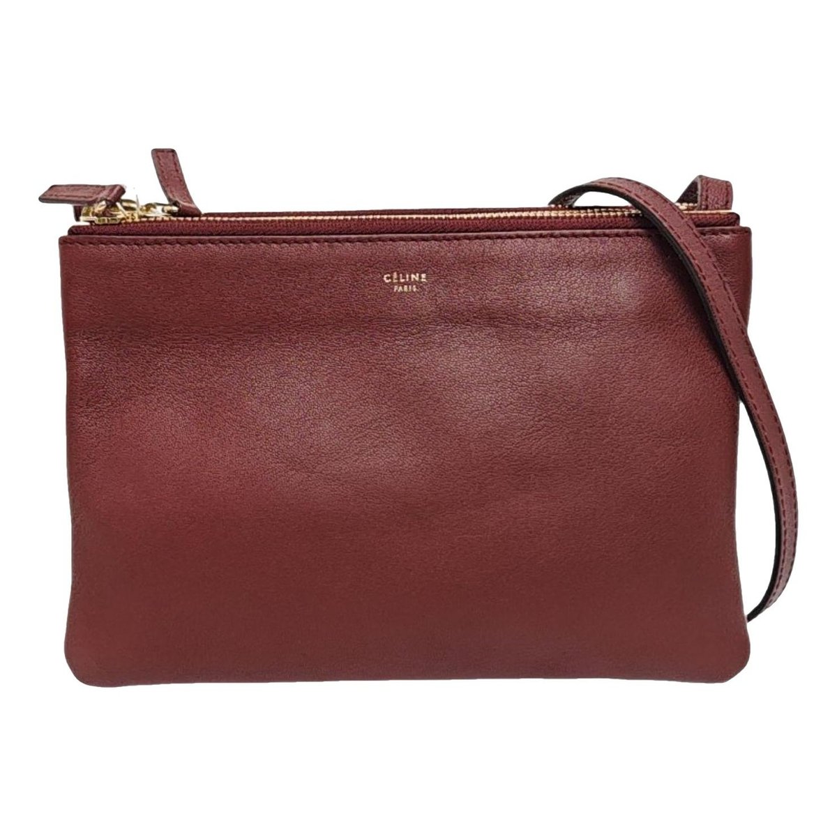 Trio leather crossbody bag