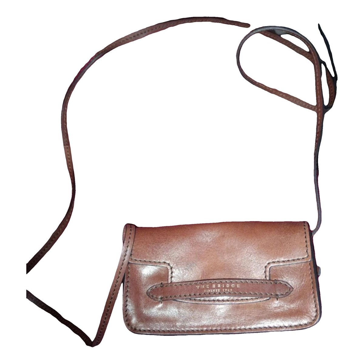 Leather clutch bag