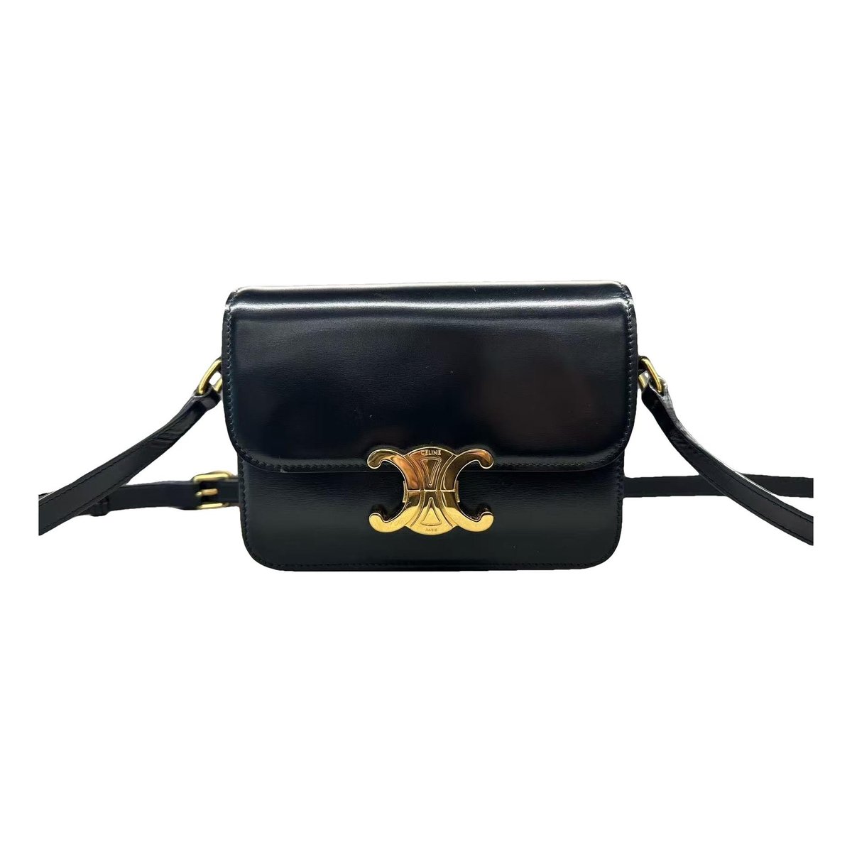 Triomphe leather handbag