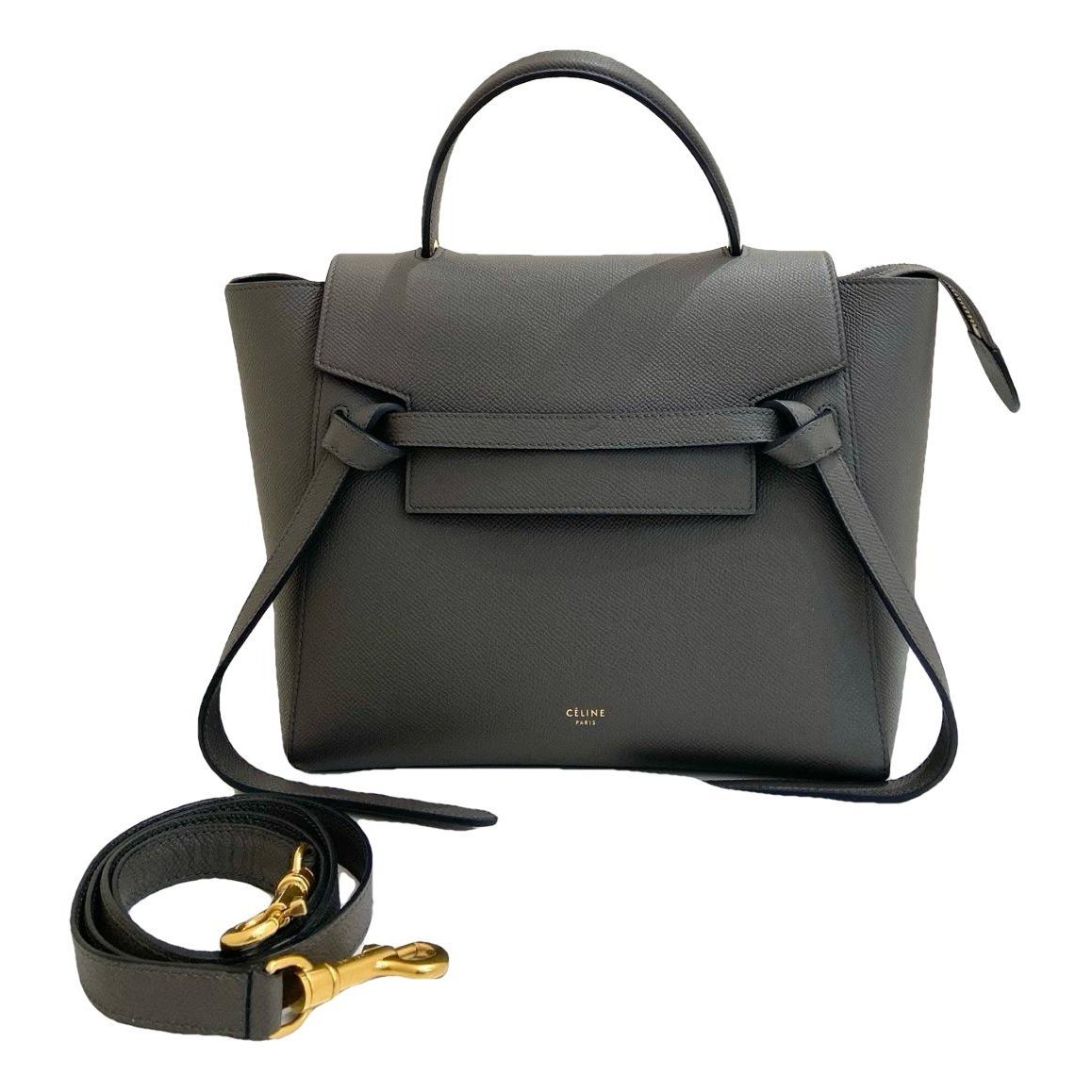 Belt leather handbag