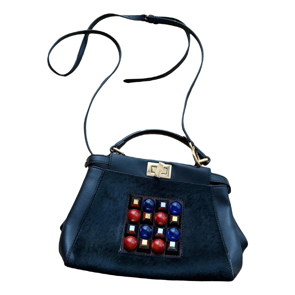 Peekaboo leather crossbody bag