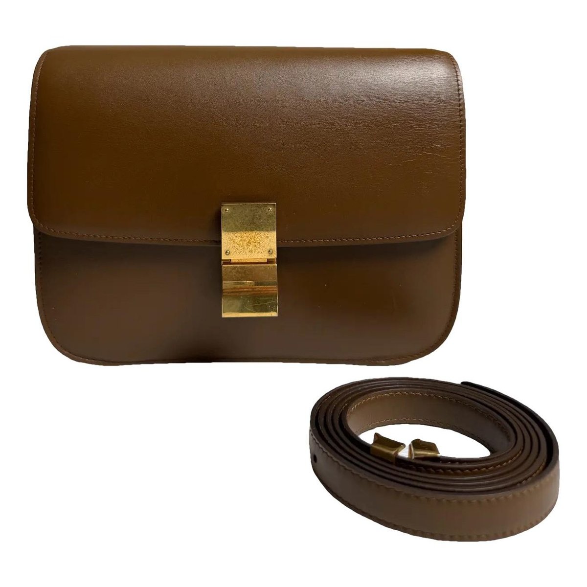 Classic leather crossbody bag