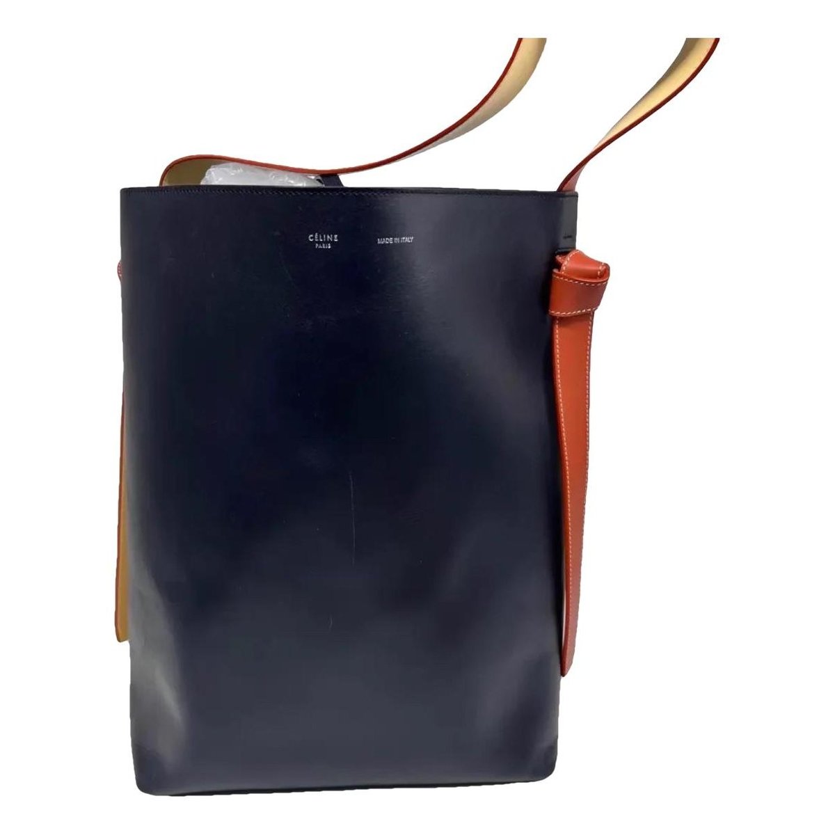 Twisted leather tote