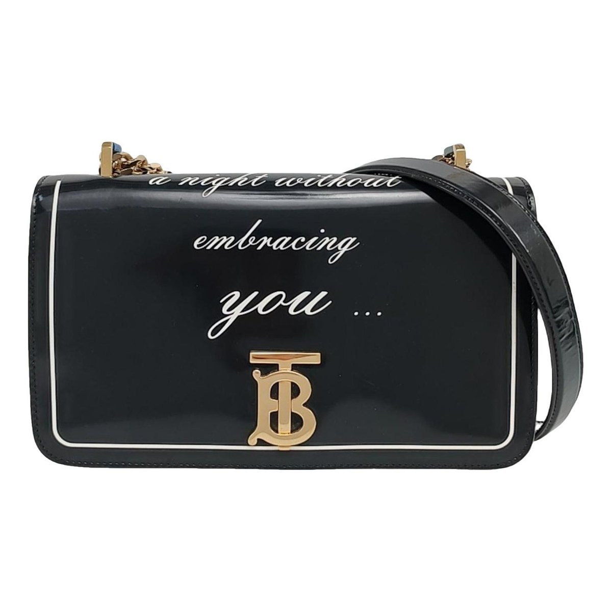 TB leather handbag