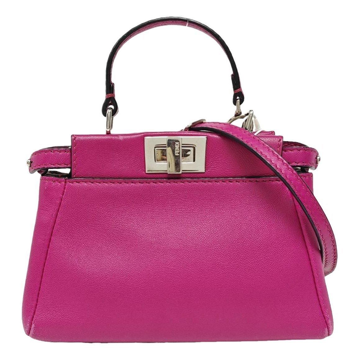 Peekaboo mini pocket leather crossbody bag