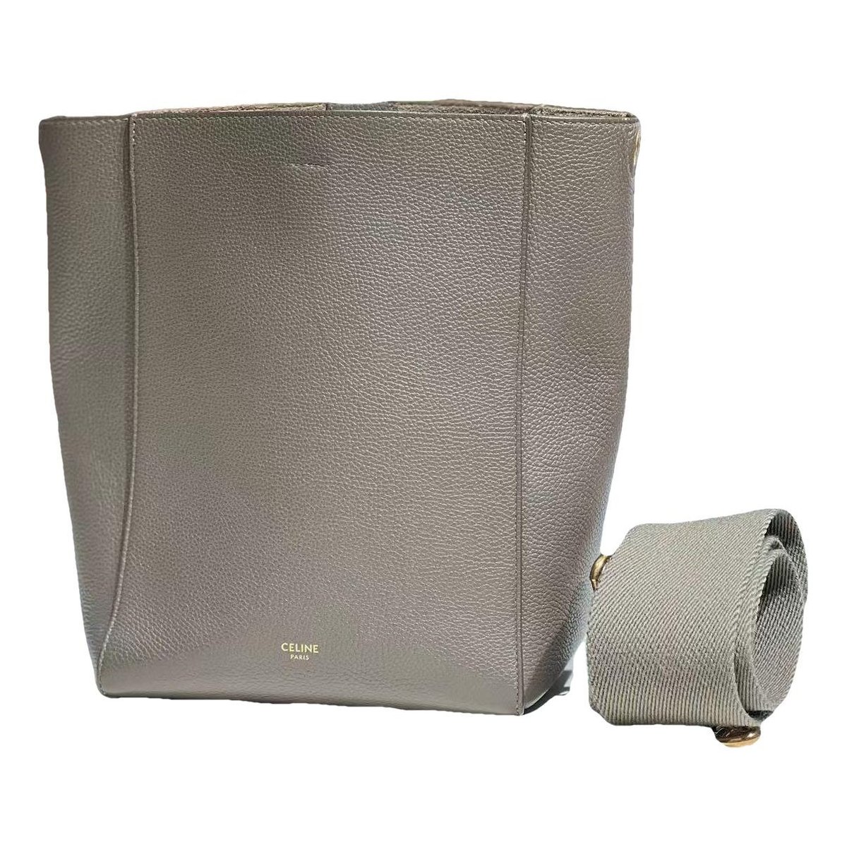 Seau Sangle leather handbag